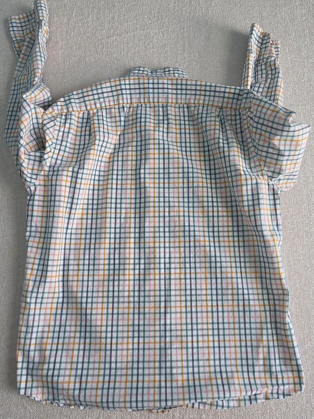 J.Crew Flex Washed Slim Untucked Button Up Shirt Mens Large Plaid Cotton Preppy